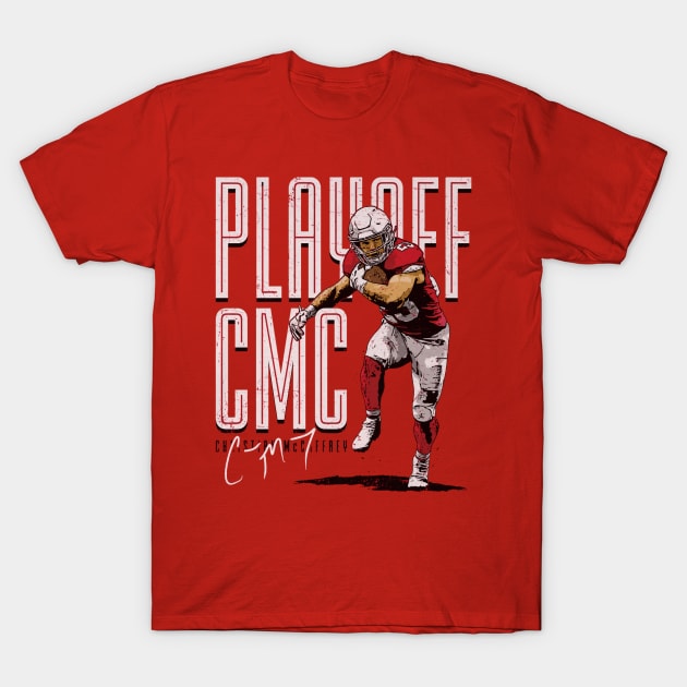 Christian McCaffrey San Francisco Playoff CMC T-Shirt by Chunta_Design